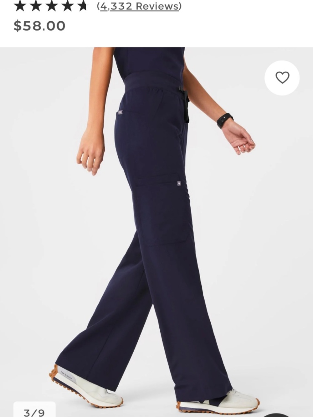 Figs Isabel wide leg XXS Petite Navy like new